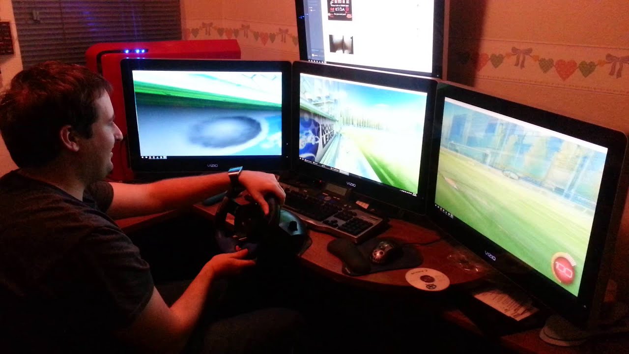 Rocket League with a steering wheel YouTube