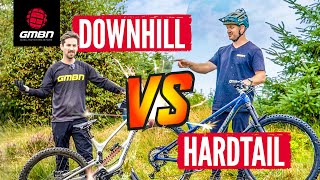 Can A Hardtail Be Faster Than A Downhill Bike?