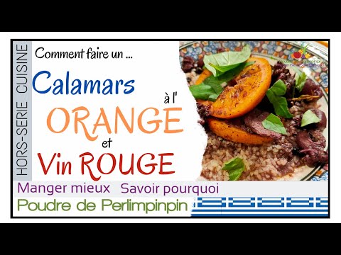 Vidéo: Calamars Au Vin Rouge