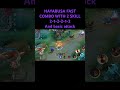 HAYABUSA FAST COMBO WITH SECOND SKILL #mobilelegends #mlbb #hayabusa #combo