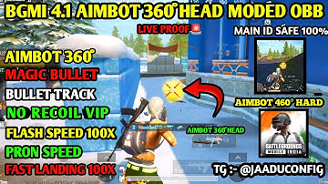 BGMI 4.1 AIMBOT OBB | BGMI 4.1 NO RECOIL CONFIG | BGMI NO RECOIL CONFIG FILE [ BGMI AIMBOT OBB 4.1 ]