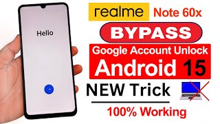 Realme Note 60x Frp Bypass Android 14/ 15  Realme (RMX3938) Google Account Bypass Without Pc 2025
