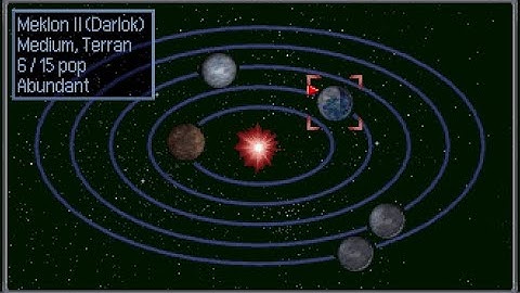 Master of Orion 2: ICE MOD Planet Sizes