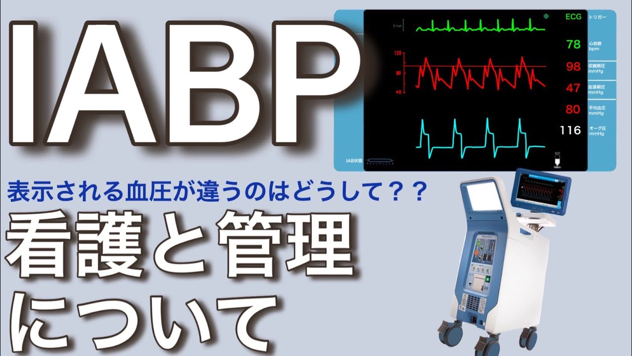 IABPの看護について解説Part2 表示される血圧が違うのはどうして？