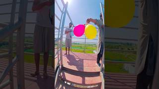 BaellaCaio Waterslide parkour free running PoV 🥳 #playground #waterpark #slide #shortslife