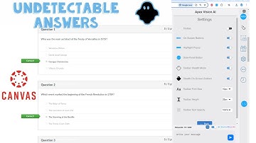 Undetectable ANSWERS On Canvas Quiz - Apex Vision AI Showcase