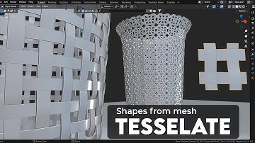 How to Tessellate Shapes from Mesh - Blender Tutorial
