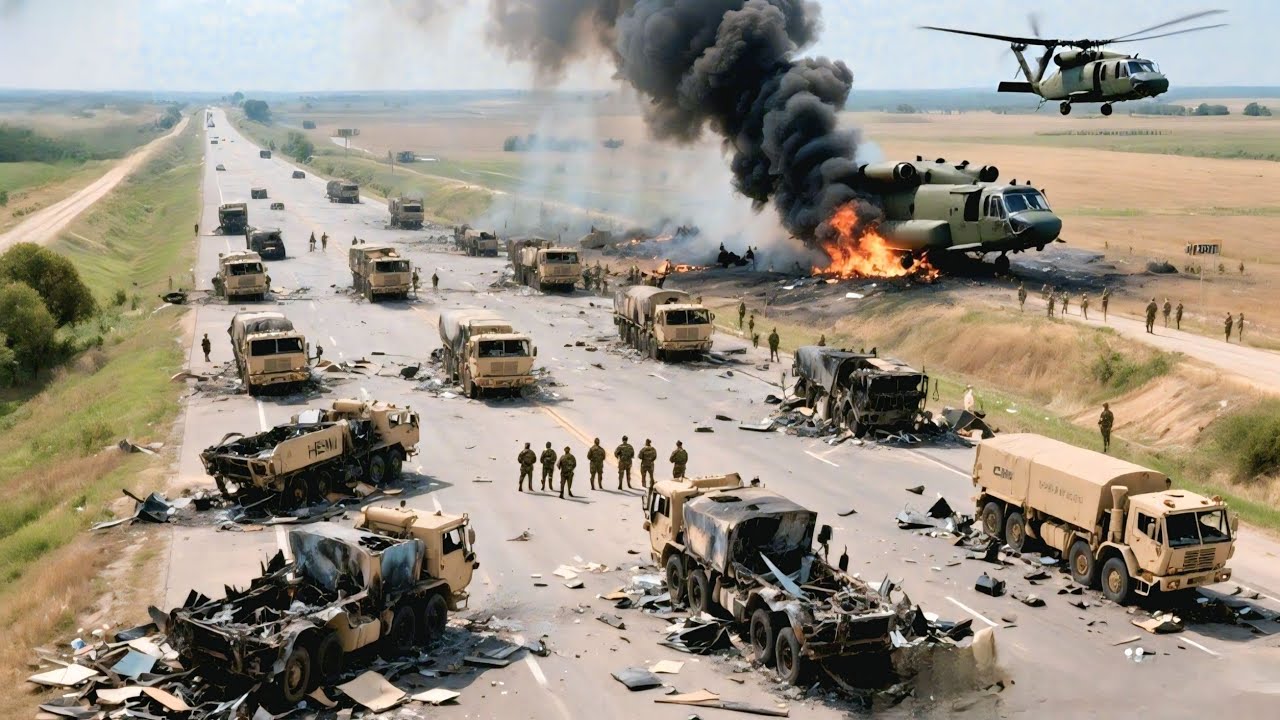 9 минут назад! Прибыв в Киев, колонна из 1200 американских военнослужащих была заблокирована российс