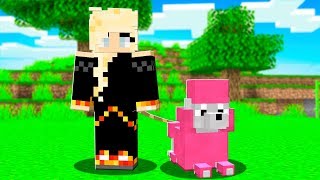 I Found My FIRST Pet in MINECRAFT w Leah Ashe! (MCPE)