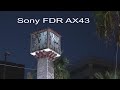 Sony FDR AX43, night & low light 4k video test - Pireas Greece