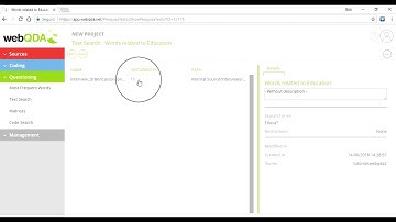 Tutorial 15.1 webQDA - Text Search