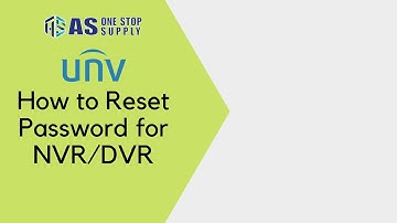 Uniview: How to Reset Password for NVR/DVR