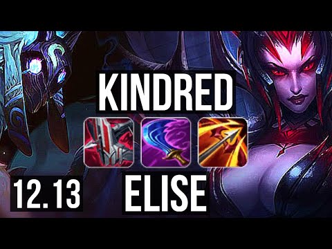 KINDRED vs ELISE (JNG) | 11/1/7, 1.0M mastery, Godlike | KR Diamond | 12.13