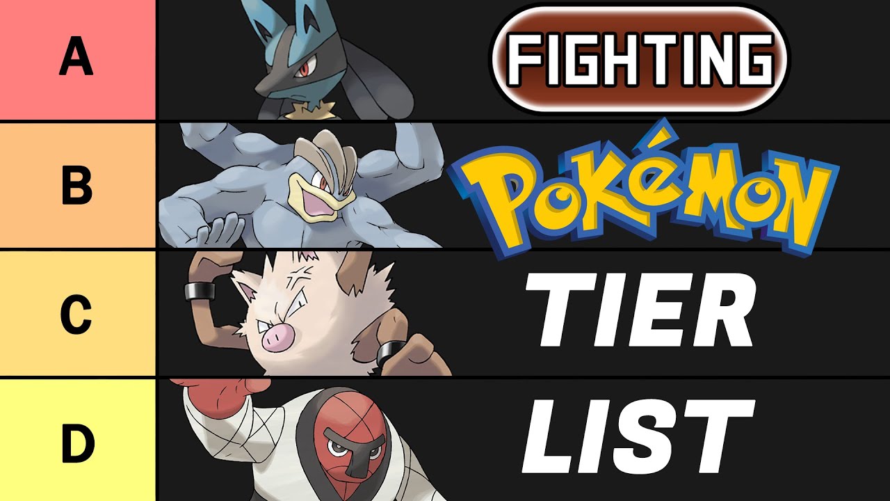 Pokemon type tier list.