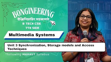 CSE 7thSem | Multimedia Systems | Unit 3 Synchronization, Storage models  | in Bengali