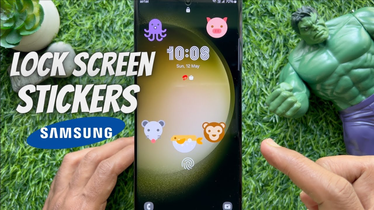 How to Add Stickers on your Samsung Phone’s Lock Screen - YouTube