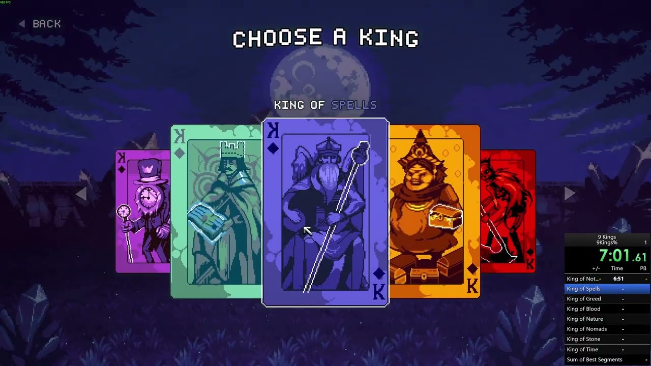 9 Kings Speedrun Attempt #11: 9Kings%, Peasant Diff, 