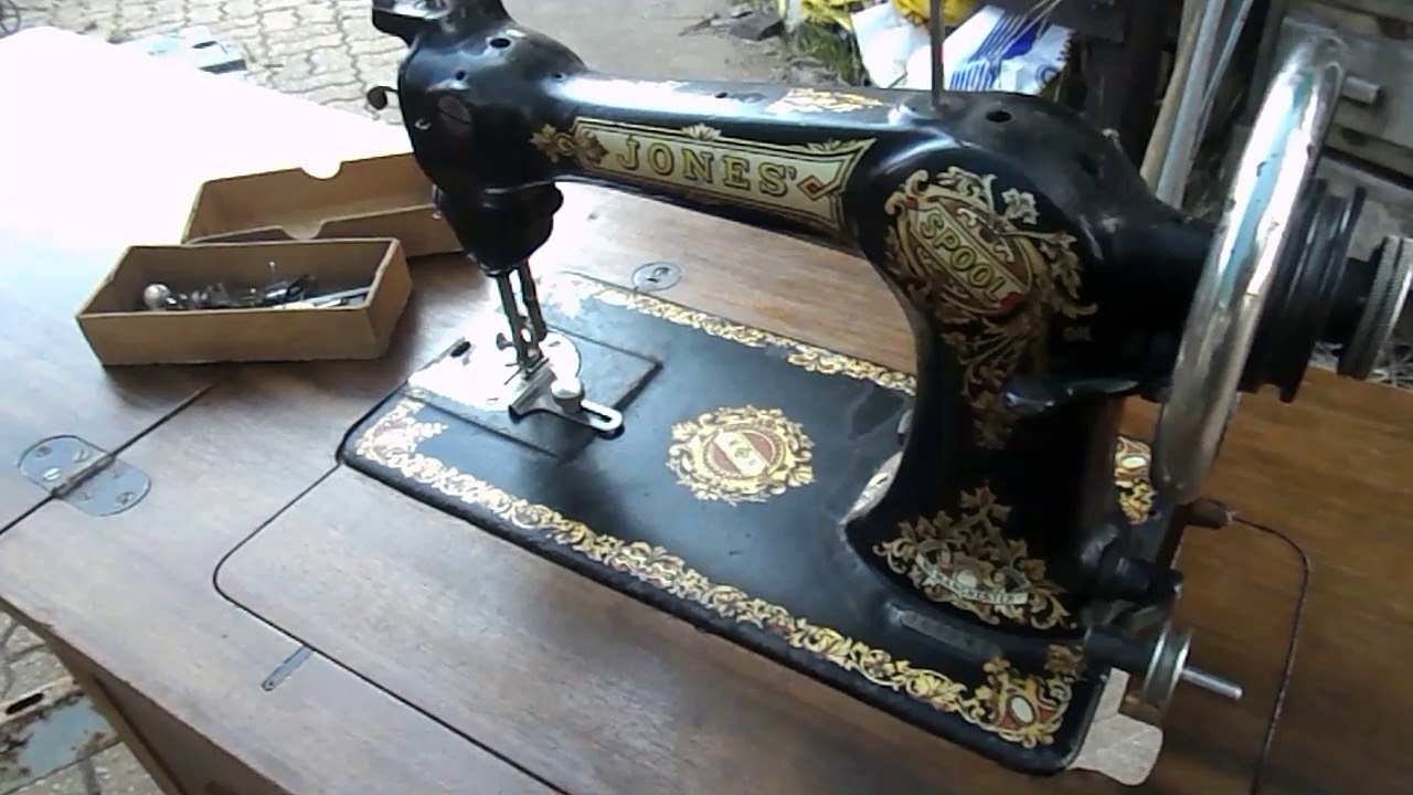 Jones Spool Sewing machine. Meet FrankenJones. YouTube