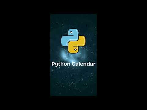 Python Calendar #shorts #python