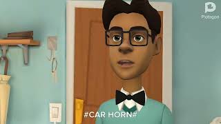 Plotagon Samir says Car Horn