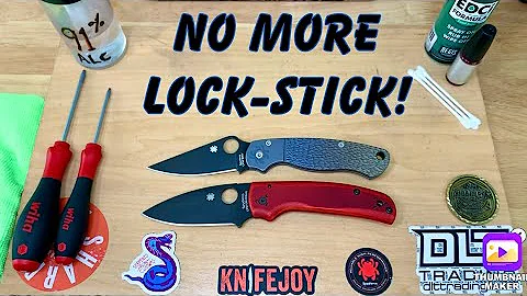 How to get rid of lock stick! (Spyderco folding knives)