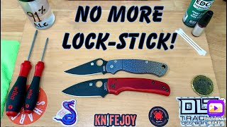 How to get rid of lock stick! (Spyderco folding knives)