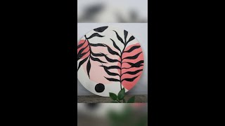 Amazing DIY Boho Plant Inspired Wall Art #diywallart #acrylicpainting #plantart