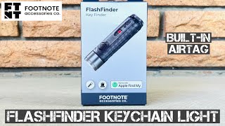 FlashFinder EDC Keychain Flashlight with Built-In Apple FindMy Airtag
