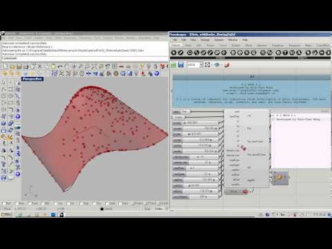 Grasshopper C#: S.I beta 0.1 (flocking on 3d surface)