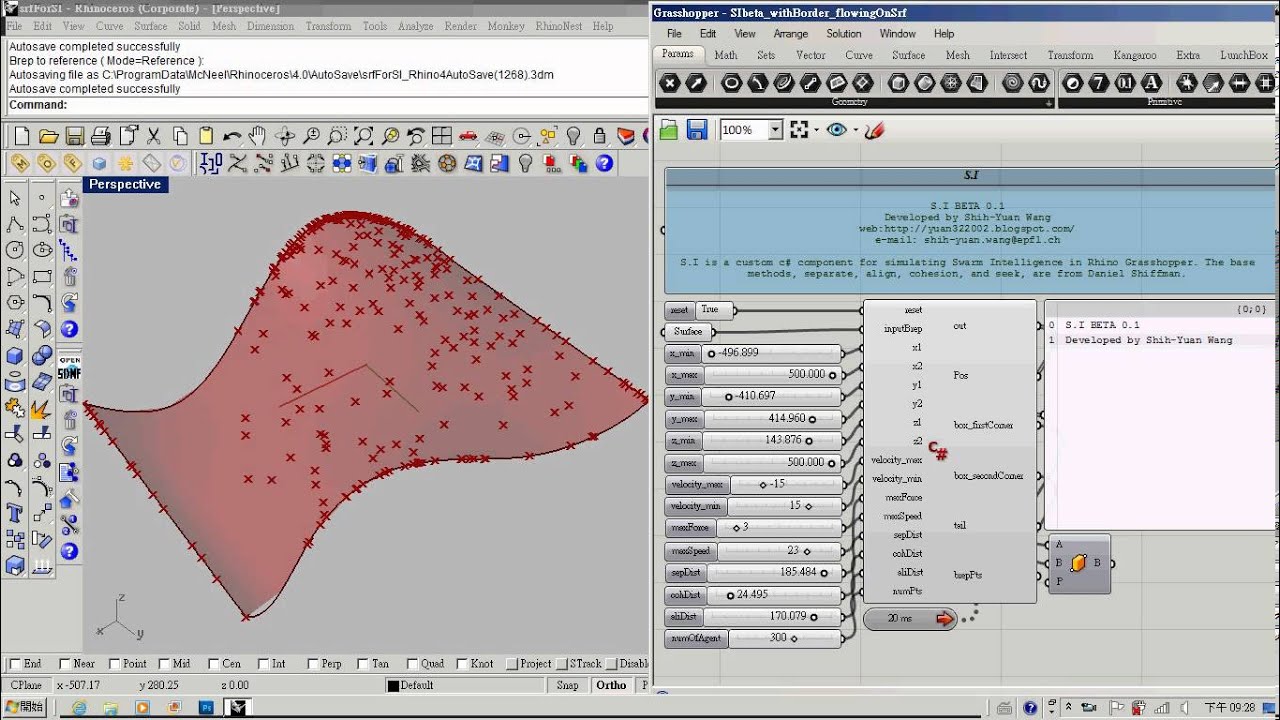 Rhino GH- Extend Surface C# Snippet