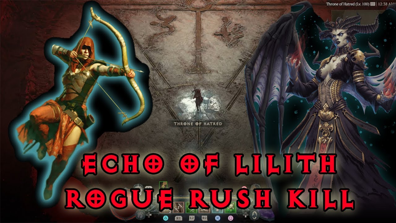 Diablo 4 - Echo of Lilith - Rush Kill - Rogue - No Comment ( Anlatı Yok ...