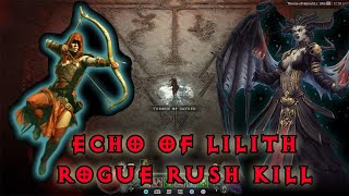 Diablo 4 - Echo of Lilith - Rush Kill - Rogue - No Comment ( Anlatı Yok )