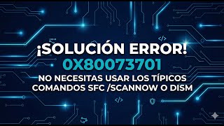 Don't Format! Fix error 0x80073701 (Assembly Missing) for good.