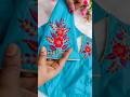 Beautiful flowers Embroidery blouse design