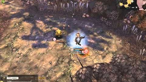 [Tree of Savior] Quarrel Shooter c3 lv 81 solo grinding @Mochia Forestf (High Ping Running Shot)