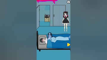 The ghost is lying on the girl