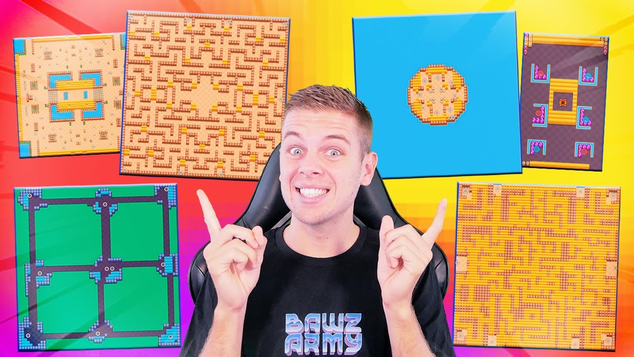 DOOLHOF/EILAND & MEER! ZIEKSTE BRAWL STARS MAPS OOIT!!