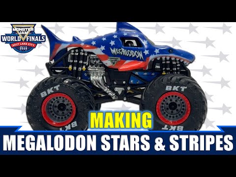 Making Megalodon Stars & Stripes | Monster Jam Customs (WF 24 Replicas)