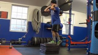 Front Loaded BB Step Up 135 x 3 x 6/leg
