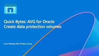 Quick Bytes: Application volume group for Oracle with data protection volume creation
