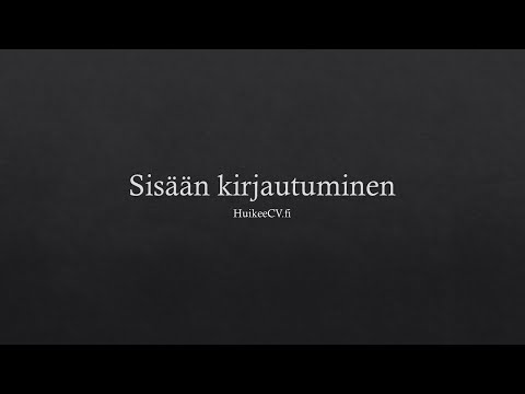 Video: Kuinka Kirjautua Sisään Välityspalvelimella