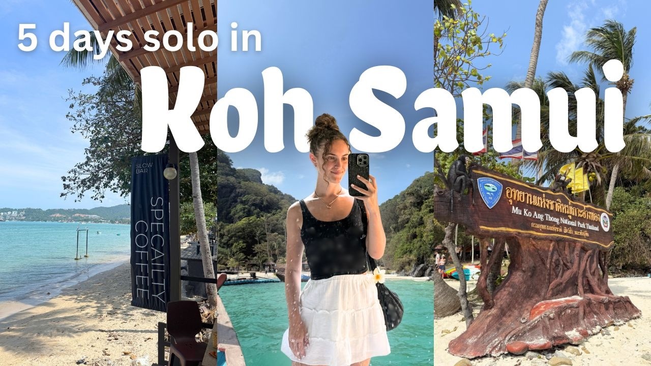 5 days in Koh Samui 🥥🌴✨ *beaches, cafes & koh phangan day trip* | thailand travel vlog