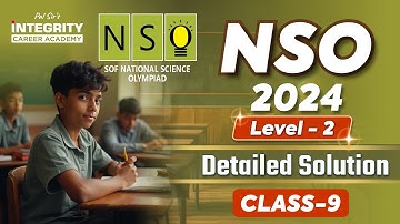 Class 9 NSO Level - 2 Previous Year Question Paper Solution l 2024 NSO Level - 2 2025 #nso #olympiad