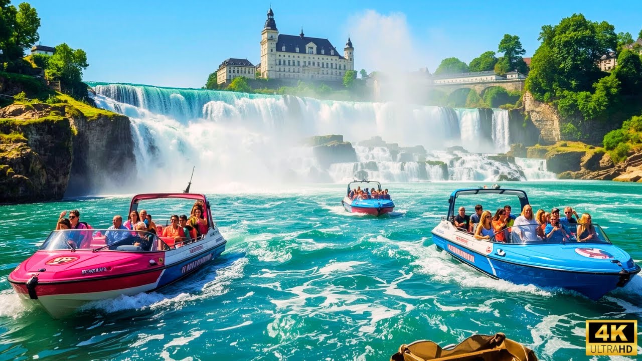 Rhine Falls Switzerland 2025 – Stunning 4K Walking Tour at Europe’s Largest Waterfall | Rheinfall