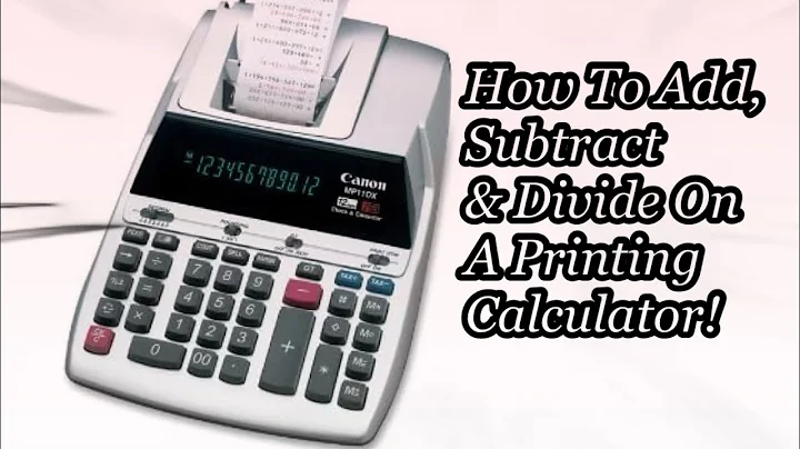 How Do To Basic Functions On A Large Calculator || How To Use Printing Calculator!!