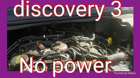 discovery 3 no power at low revs fix. engine light