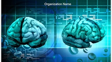 ECG and Brain PowerPoint Presentation Template - TheTemplateWizard.com