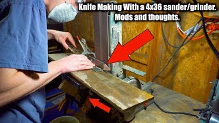 How To Use A 4x36 Belt Sander For Knife Making