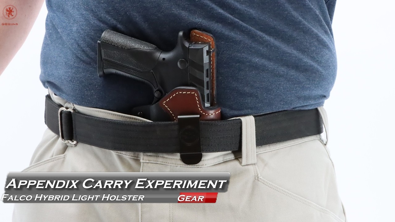 Тестирование ношения кобуры Falco в положении «аппендикс»