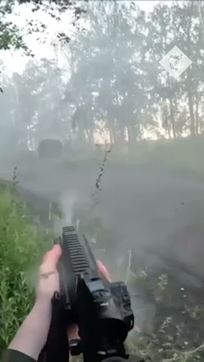 Ukrainian troops ambush Russian truck